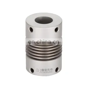 DR Aluminum Alloy Bellows Setscrew Shaft Coupling Motor Bellows Motor Shaft Coupling thumbnail-1