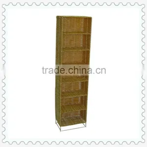 Handwoven Plastic Wicker cd Storage for Home Decoration With 7 Layers thumbnail-1
