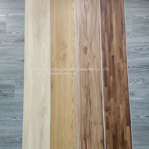 SPC Wood Grain Floor Glue 4mm Block Stone Plastic Floor Grey Plastic Floor Tile Office Showroom Shop Rubber Floor thumbnail-4