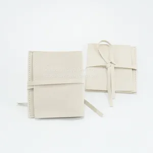 Suede Fabric Jewelry Earrings Ring Necklace Drawsrting Packaging Bags Pouch thumbnail-3