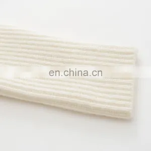 Custom Women's Solid Color Winter Cardigan Knitted Stand Collar Casual Zipper Sweater With Pockets Decoration Made From Cashmere thumbnail-6
