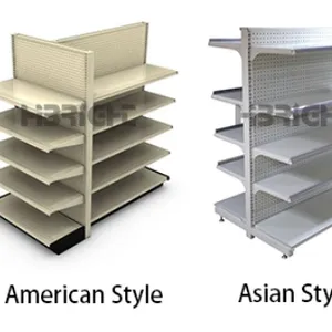 Retail Store Usage Display Rack Shelves Shelving Light Duty Supermarket Shelf Double-Sided Storage Shelves thumbnail-1