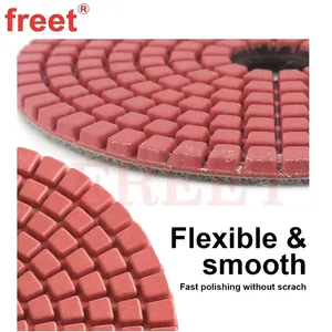 4-Inch Flexible Polishing Pads 3-Step Process for Stone Finishing thumbnail-2