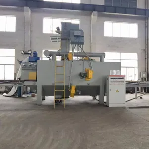 Steel Reinforced Steel Pipe Through Shot Blasting Cleaning Machine, Automatic Sand Blasting and Rust Removal Equipment thumbnail-2