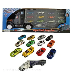 XINYU American Style Deliver Truck Toy With Die Cast Cars thumbnail-1