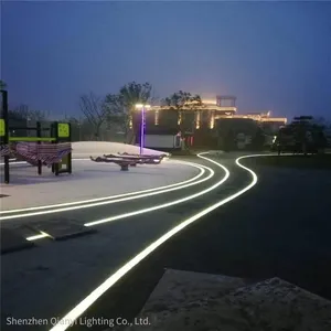 Led Floor Tile Lights, Ground-embedded Buried Strip Lights, Linear-shaped Chasing Lights, Non-standard Customized Sizes thumbnail-1