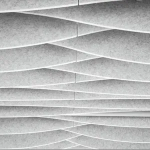 Customize Design PET Acoustic Ceiling Tile Soundproof Panel Fire Retardant NRC 0.85 thumbnail-1