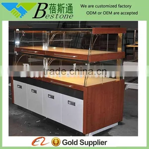 Multi Shelves Retail Store Bread Display Cabinet Furniture thumbnail-1