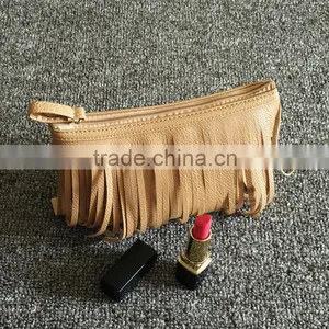 Tassel Cosmetic Bag Restore Ancient Pure Color Makeup Bags Fringe Tassel Bag thumbnail-2