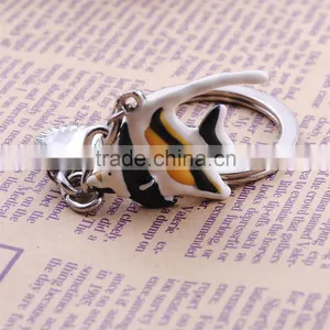 Animal Key Chain Key Ring Angelfish Hand-painted Keychain thumbnail-2