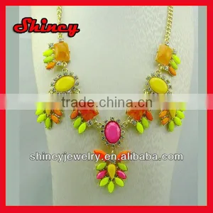 2014 New Design Fashion Jewelry Stand Out Germanium Statement Necklace Jewelry thumbnail-1