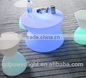 PE Plastic Bar Table With LED Lights and Remote 6040E thumbnail-4