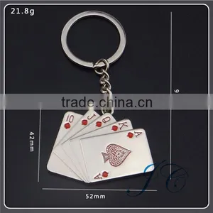 Hot Sale Custom Poker Shape Zinc Alloy Keychain With Cheaper Wholesale thumbnail-3