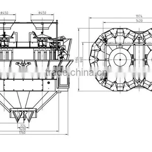 20 Head Automatic Mix Multihead Weigher for Food Packaging Machine or Mixing Purpose thumbnail-6