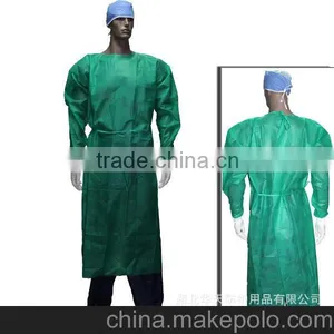 Disposable Isolation Gown Vistors' Gown Knitted Cuff thumbnail-1