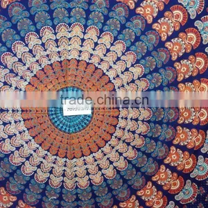 Tightly Loomed Fabric Home Decor Zodiac Horoscope Tapestry Exclusive Indian Mandala thumbnail-6