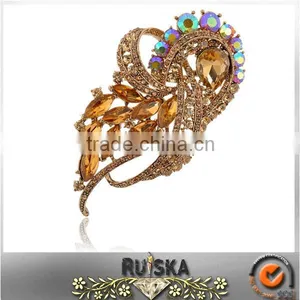Wholesale Colored Rhinestone Brooch Jewelry thumbnail-1