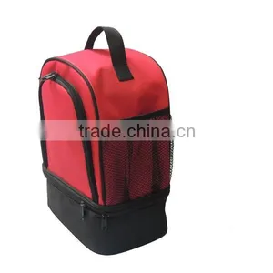 2015 Insulated Cooler Food Delivery Bag Two Compartments Cooler Bag thumbnail-3