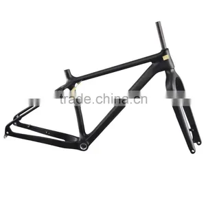 Carbon Fat Bike Frame 197mm Space Snow Bike Frame Carbon Fork 150mm thumbnail-1