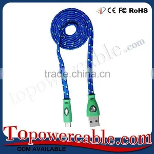 Fast Charging Braided USB Cable With Diamond For Samsung Galaxy Smart Phones thumbnail-3