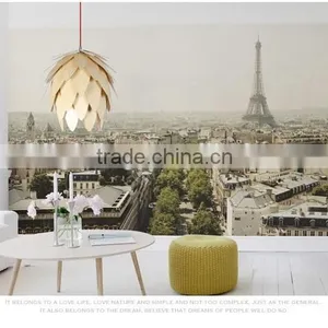 Wooden LED Pendant Light JK-8005B-29 2016 New Design Artichoke Wooden Bamboo Pendant Lighting thumbnail-3