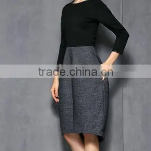 Long Sleeve Ladies Winter Ladies Official Dress Fashion thumbnail-1
