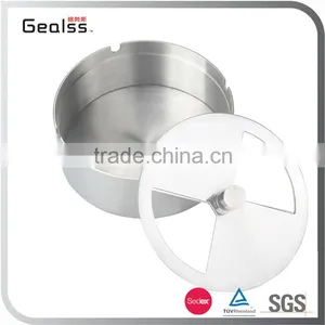 Solid Metal Spinning Cigarette Ashtray With Lid thumbnail-4