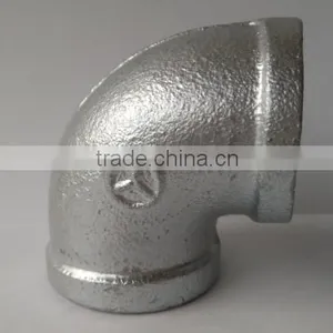 Hot Dipped Malleable Iron Pipe Fittings 90 Degree Elbow thumbnail-1