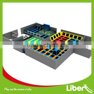 Made in China Foam Pit, Basketball and Dodgeball Included Indoor Commercial Trampoline Park thumbnail-2