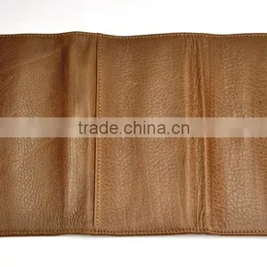 Multifunction High Quality Long Three Folds Rfid Leather Wallet With Button thumbnail-3