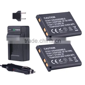 Smatree Replacement Battery(2-pack) and Battery Charger for Nikon EN-EL10 thumbnail-1