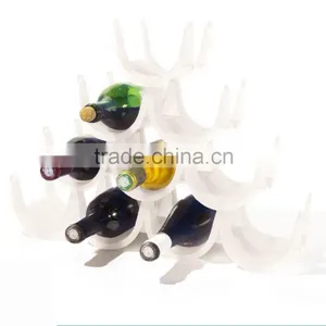 PP Single:15.5*12*10 Assemble:48.5*12*36.5 Hot Sale Kitchen Wares Multifunctional Plastic Assembly Wine Rack thumbnail-1