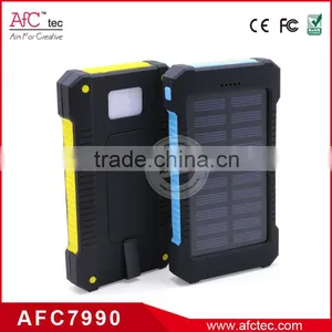 Wholesale High Capacity 8000mAh Solar Power Bank Cellphone Charger thumbnail-3