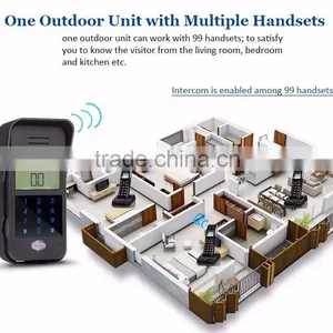 Remote Unlock 2.4GHz Digital Wireless Audio Intercom Door Phone thumbnail-4