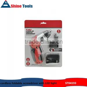 3.6V Electric Cordless Foldable Screwdriver With LED Light thumbnail-1