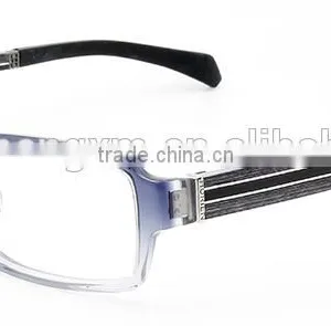 Hot Sale High Quality Acetate Men's Optical Eyeglass With Wood Temple thumbnail-2