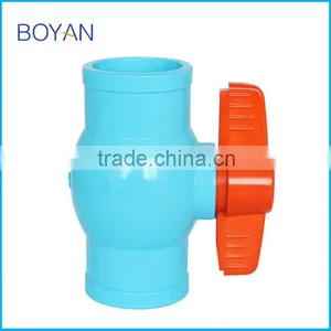 China Wholesale BOYAN TaiZhou Price Blue Thailand Plastic PVC Ball Valve Quality Choice thumbnail-1