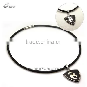 Health Energy Germanium Anion Titanium Necklace With Pendant thumbnail-1