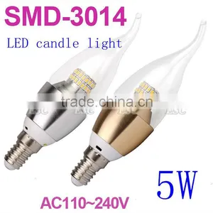 5W 3014 SMD Led Candle Bulb Light thumbnail-1