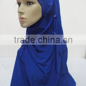 H293 Latest Muslim Hijab With Buttons,muslim Scarf thumbnail-3