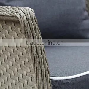 POPULAR ROUND PE RATTAN GARDEN SOFA thumbnail-4