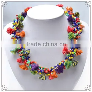 Colorful Traditional Knot Necklace With Rope Knot thumbnail-1