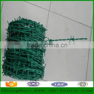 Hot Sale Galvanized or PVC Coated Barbed Wire Fencing Farmland Protection Fence thumbnail-1
