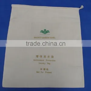 Wholesale Natural Cotton Drawstring Laundry Bag thumbnail-4
