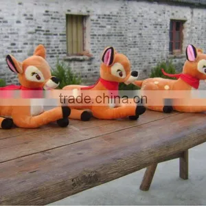 Lovely&beautiful Soft Stuffed Plush Valentine Deer With Red Tie for Valentine Festival thumbnail-1