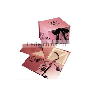 Fashion Cardboard Foldable Box, Folding Box With Magnets Clousre thumbnail-1
