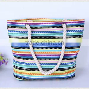2016 Cheap Canvas Wholesale Beach Bag Beach Tote Bags thumbnail-1