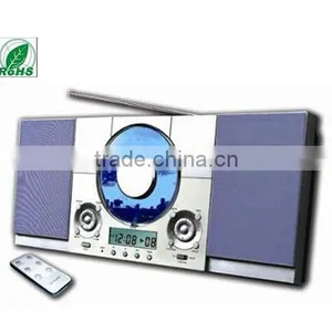 Hi-Fi Digital Display Frequency CD Player With AM FM Radio With USB Slot and Remote Control Mounted on Wall thumbnail-1