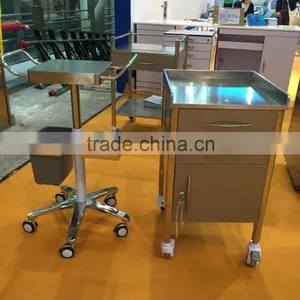 Movable Dental Clinic Cabinet, Dental Trolley, Hospital Trolley thumbnail-2
