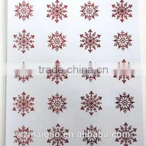 2014 Christmas Sticker With Snowflake Design thumbnail-1